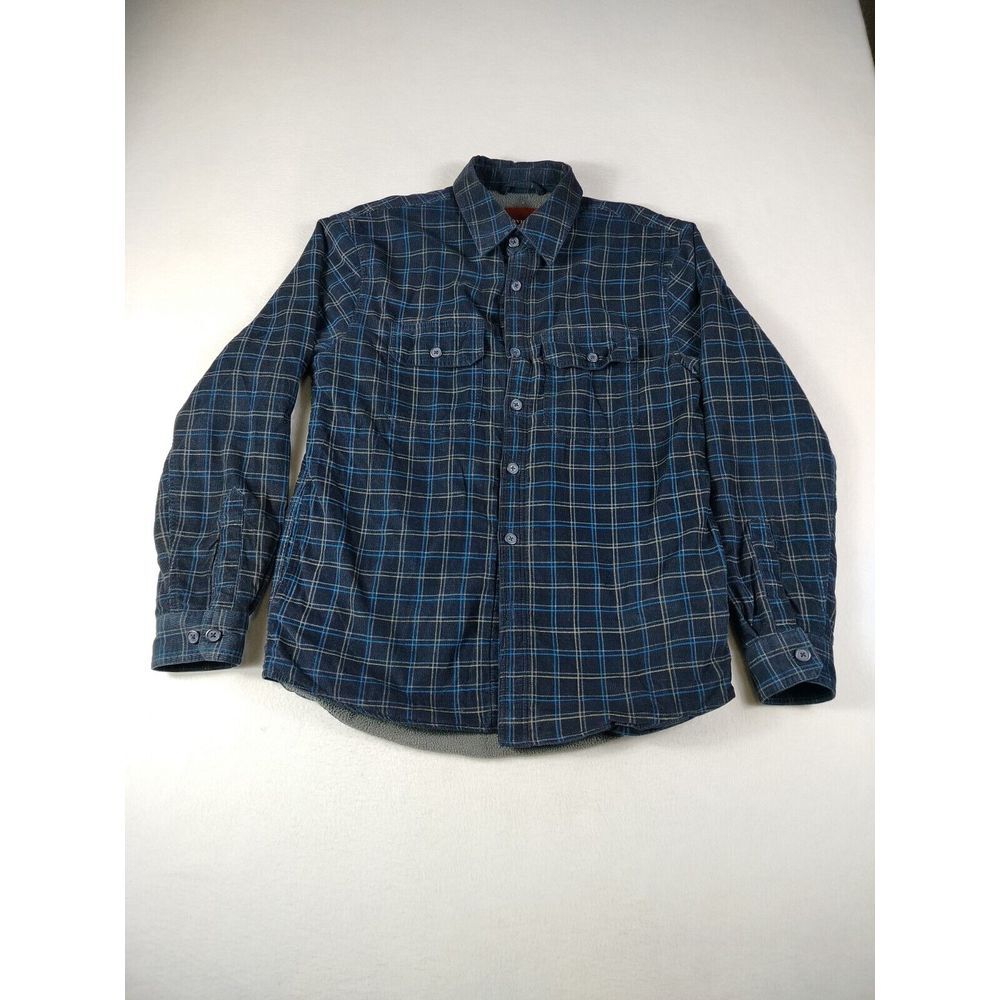 Covington Shirt Jacket Men's Small Corduroy Blue Shacket Gorpcore Cabincore